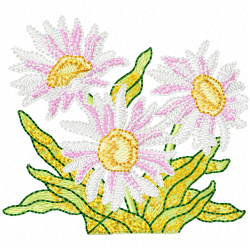 Flowers And Tree Embroidery Design 6